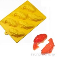 Allforhome(TM) 6 Fish Silicone Cake Baking Mold Handmade Soap Mold Cake Pan Jelly Biscuit Chocolate Ice Cube Tray DIY Molds - B00ISHES78